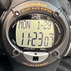 Timex Ironman Heart Rate System Digital Alarm Chrono Msn’s Watch